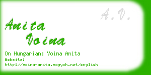 anita voina business card
